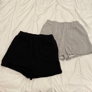 2 pairs sweat shorts boohoo